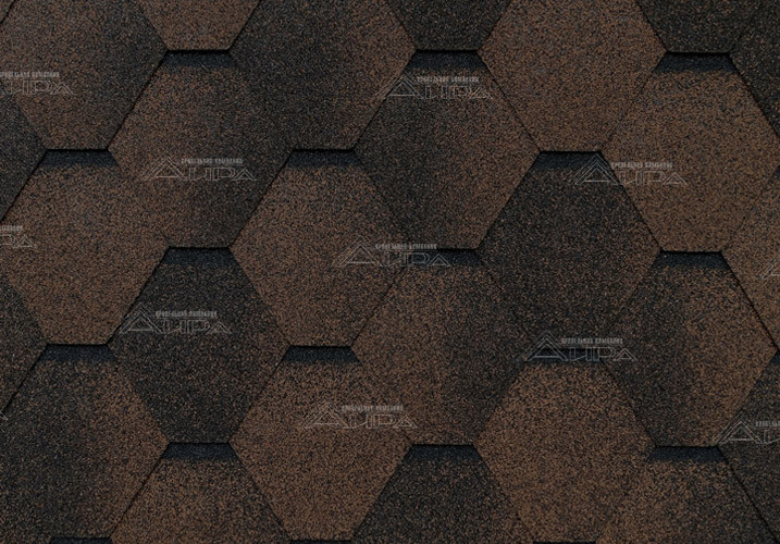 Гибкая черепица RoofShield Family Eco Lite Стандарт Коричневый - Гибкая черепица RoofShield Family Eco Lite Стандарт Коричневый