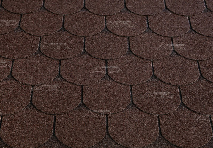 Гибкая черепица RoofShield Family Lite Готик Коричневый - Гибкая черепица RoofShield Family Lite Готик Коричневый
