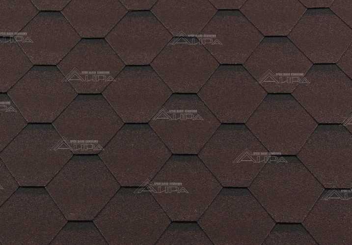 Гибкая черепица RoofShield Classic Стандарт Коричневый - Гибкая черепица RoofShield Classic Стандарт Коричневый