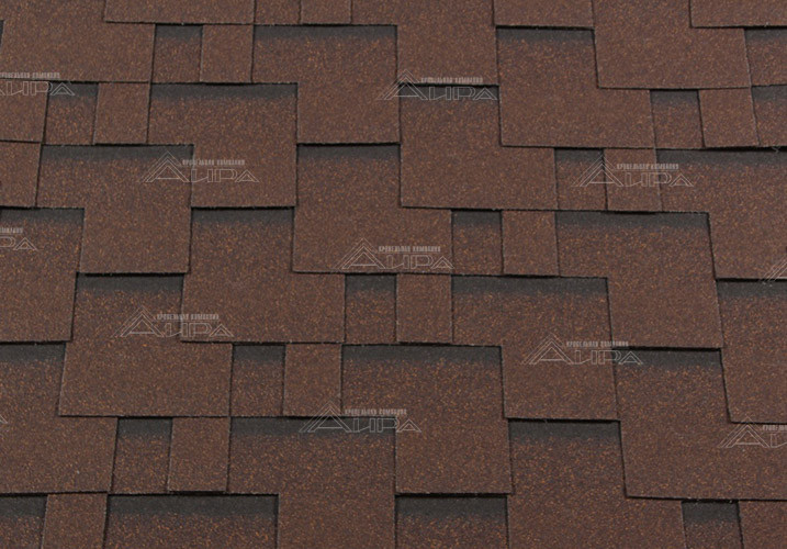 Гибкая черепица RoofShield Classic Модерн Коричневый - Гибкая черепица RoofShield Classic Модерн Коричневый
