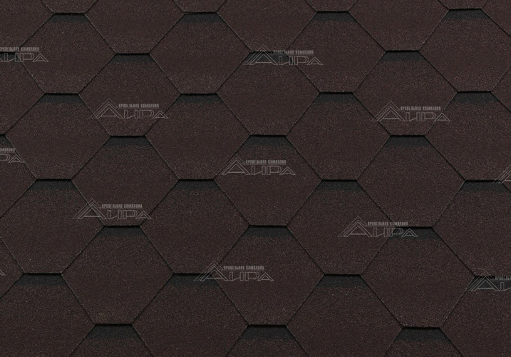 Гибкая черепица RoofShield Premium Стандарт Коричневый - Гибкая черепица RoofShield Premium Стандарт Коричневый