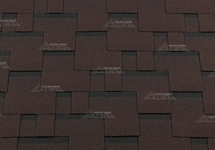 Гибкая черепица RoofShield Premium Модерн Каштан - Гибкая черепица RoofShield Premium Модерн Каштан