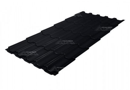 Металлочерепица Kvinta plus PE 0,45 RAL 9005
