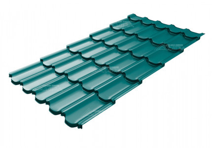 Металлочерепица Kvinta plus 3D PE 0,45 RAL 5021