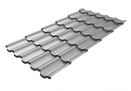 Металлочерепица Kvinta plus 3D Satin RAL 9006