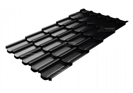 Металлочерепица Kvinta plus 3D Satin RAL 9005