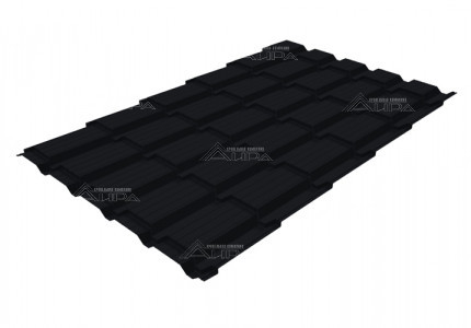 Металлочерепица Quadro Profi PE 0,45 RAL 9005