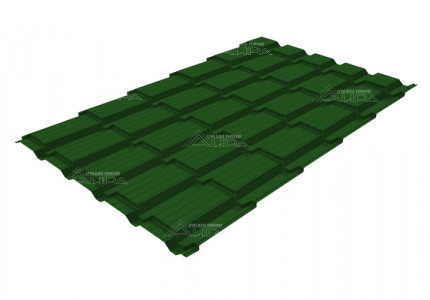 Металлочерепица Quadro Profi PE 0,45 RAL 6002