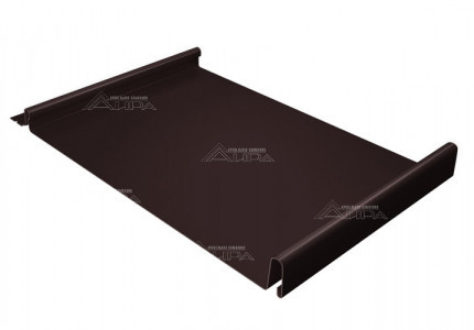RAL8017 Фальцевая кровля Кликфальц Rooftop Бархат - RAL8017