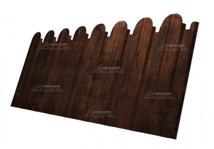Cherry wood Фигурный профнастил С-10 Print Elite - Cherry wood