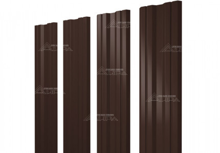 RAL8017 Штакетник Twin Satin - RAL8017
