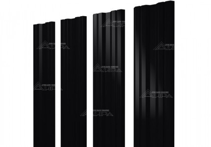 RAL9005 Штакетник Twin Satin - RAL9005