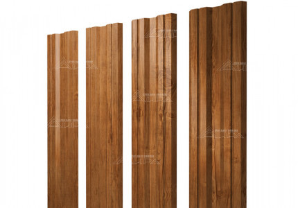 Golden wood Штакетник Twin Print-double Elite - Golden wood