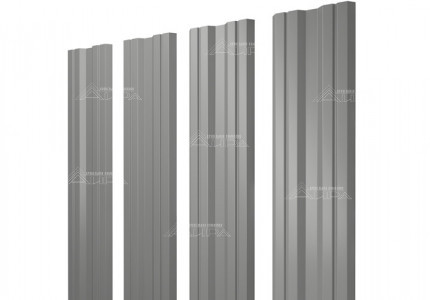 RAL9006 Штакетник Twin Satin - RAL9006