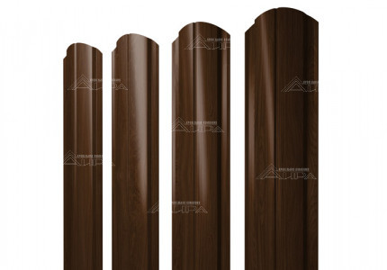 Choco wood Фигурный штакетник Slim Print Elite - Choco wood