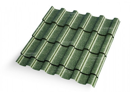 Металлочерепица Эллада Matgranit LUX RAL 6005