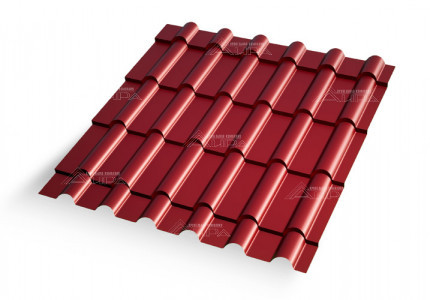 Металлочерепица Дюна 25 Полиэстер 0,45 RAL 3003