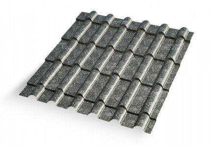 Металлочерепица Дюна 25 Matgranit LUX RAL 9005