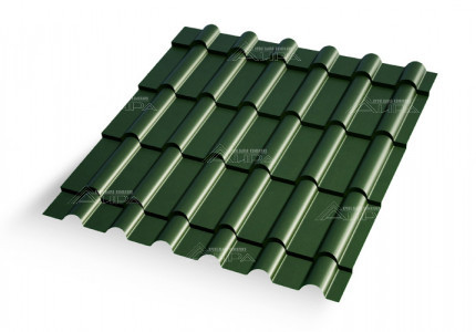 Металлочерепица Дюна 25 Solano 30 Juniper Green