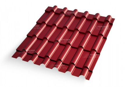 Металлочерепица Дюна 35 Полиэстер 0,45 RAL 3003