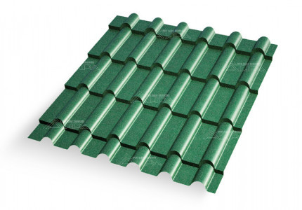 Металлочерепица Дюна 35 Matgranit NEW RAL 6005