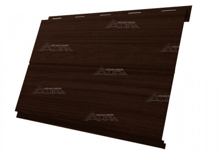 Choco wood Металлический сайдинг Вертикаль Print Elite - Choco wood