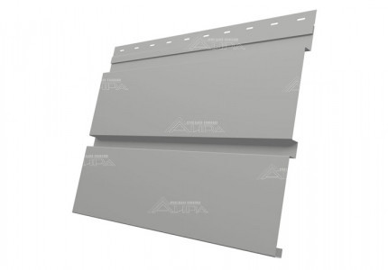 RAL9006 Металлический сайдинг Квадро брус Satin - RAL9006