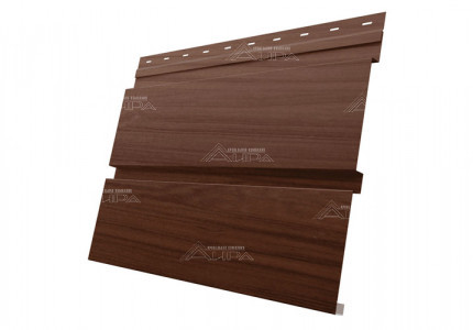 Choco wood Металлический сайдинг Квадро брус Print Elite - Choco wood