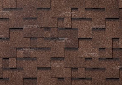 Гибкая черепица RoofShield Classic Модерн Коричневый топаз
