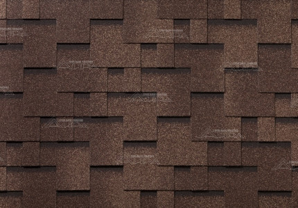 Гибкая черепица RoofShield Premium Модерн Лесной орех