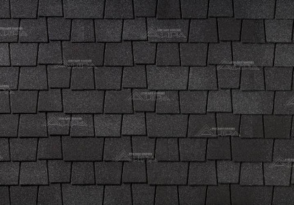 Гибкая черепица RoofShield Premium Эстейт Чёрный градиент