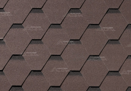 Гибкая черепица Quiet Tile Тень Темное дерево