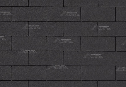 Гибкая черепица Quiet Tile Кирпич Черный